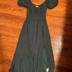 Hollister Dark Green Maxi Dress
